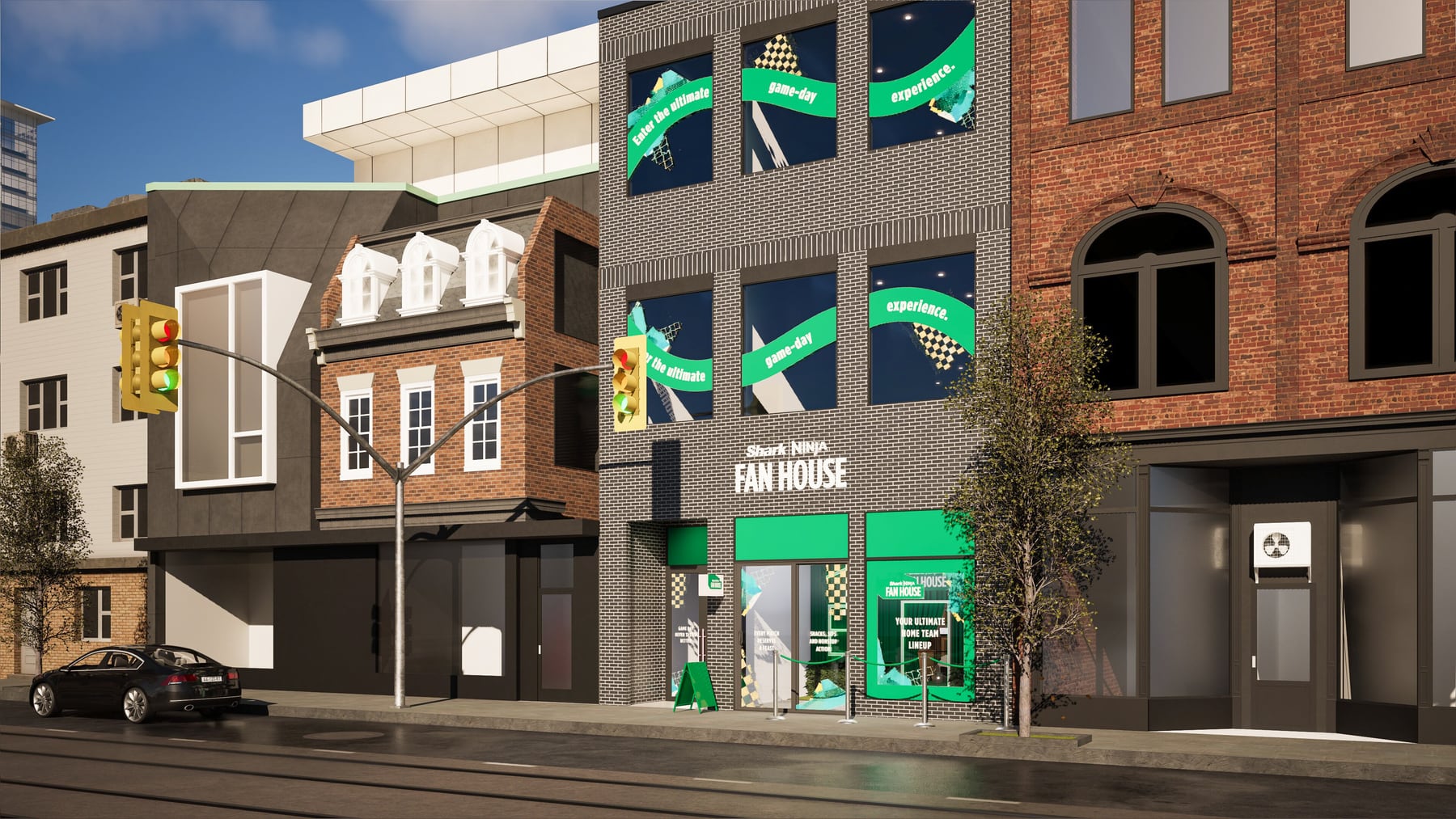 Branded Queen Street West storefront exterior